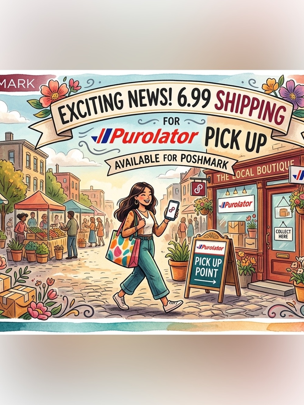 6.99 shipping via purolator is available from my closet!
